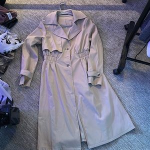 SHEIN, tan color, trench coat, size small, new